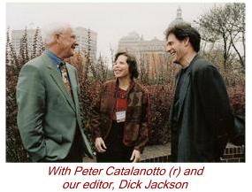With Peter Catalanotto and our editor, Dick Jackson